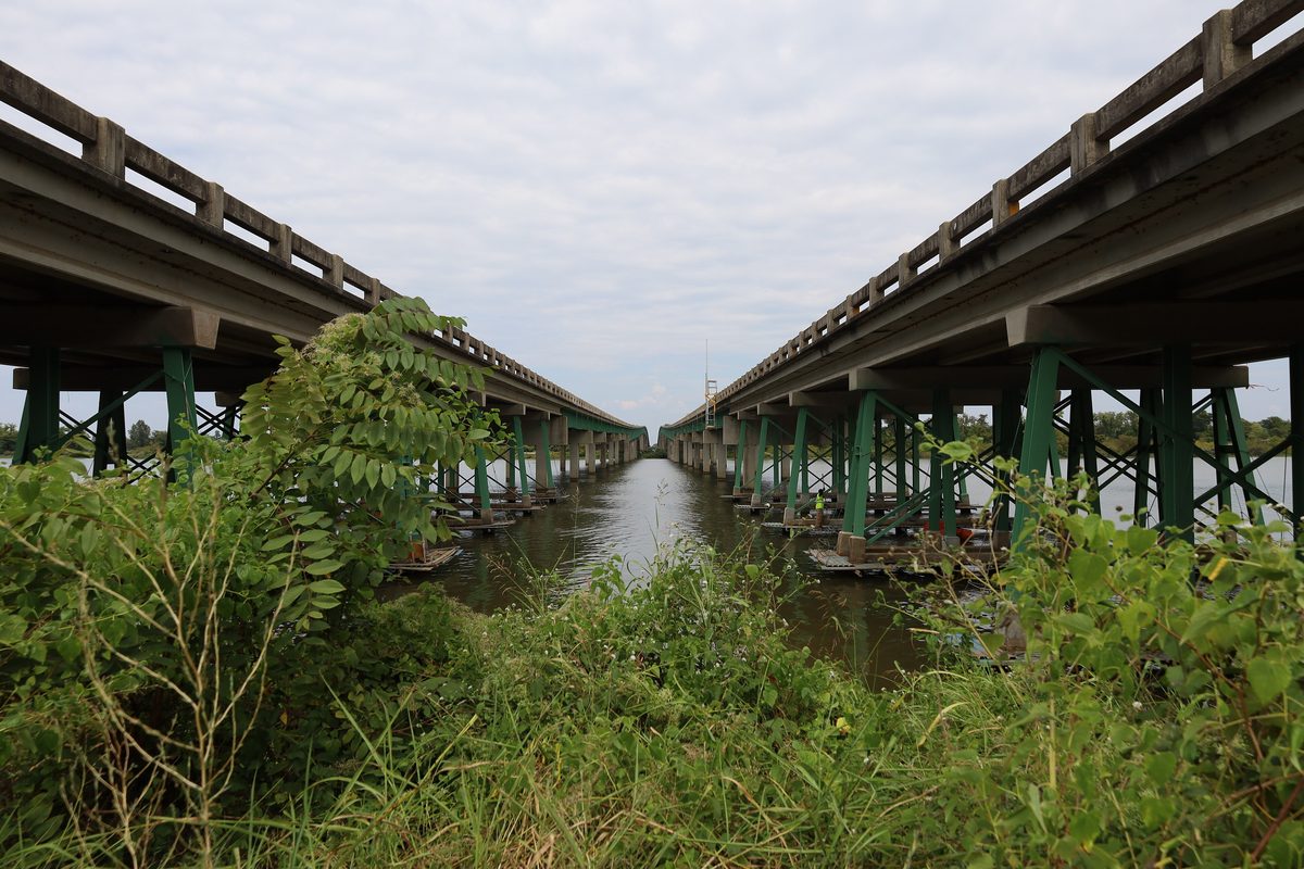 Interstate 65 bridge crossing the river corridor in Alabama